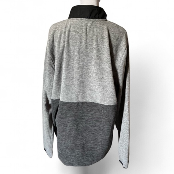 DSG Everyday Colorblock Heather Polar Fleece 1/2 Zip Pullover Jacket size Large - Picture 2 of 4